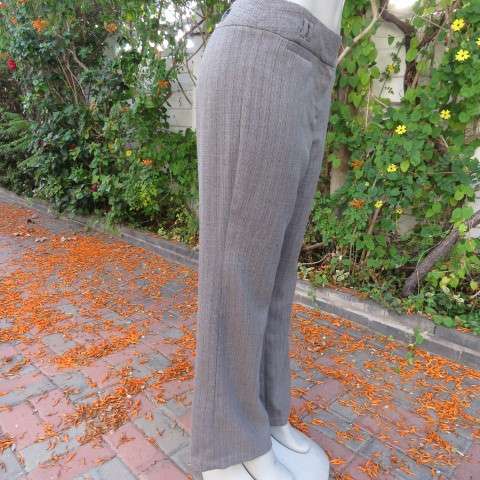 Winter's dress pants in beige and brown stripe design with mottled effect. By WOOLWORTHS size 38/14