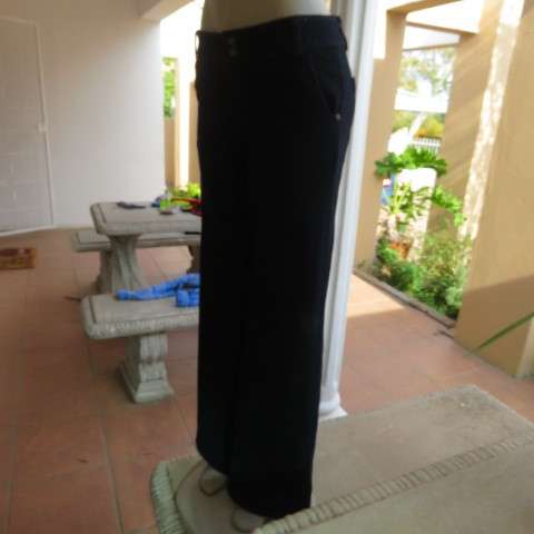 Top of the range wide leg fashion dark blue denim jeans by RE in size 36/12. New condition.