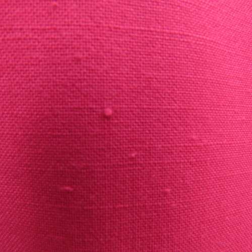 Elegant candy red short sleeve summer jacket. Collarless. Size 40/16 by `Merien Hall`. As new.