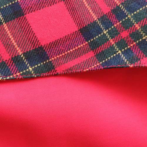 Fully lined tartan check waistcoat in red, green and yellow size 38/14. V neckline. As new.