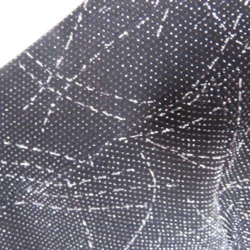 Glamorous evening top in black and silver V-front and back neckline Size 36-12 New condition