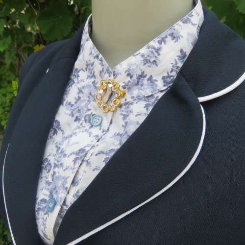 Fabulous navy long sleeve jacket Fully lined Round collar By `Topics` Size 40-16 New condition