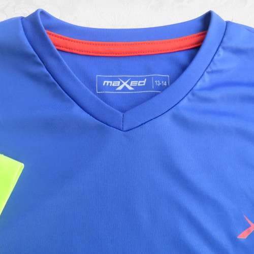 Set of 2 sport T-shirts for 13 to 14 year old boy by MAXED in 100% polyester. New condition.