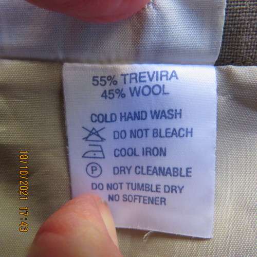 Classy fully lined khaki pencil skirt calf length size 46/22 by CALLIE from Parklane.In Trevita/Wool