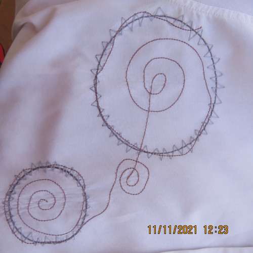 Modern Men`s long sleeve 100% cotton shirt with graphic embroidery.Size M slim fit..chest 109cm.