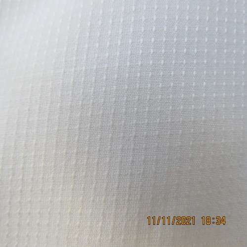 White polyester/viscose long sleeve men`s shirt size Small by CIGNAL.Shiny check surface.Good cond.