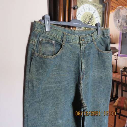 As new men`s straight legged denim jeans size 36 by JML. With lots of pockets.High waist,