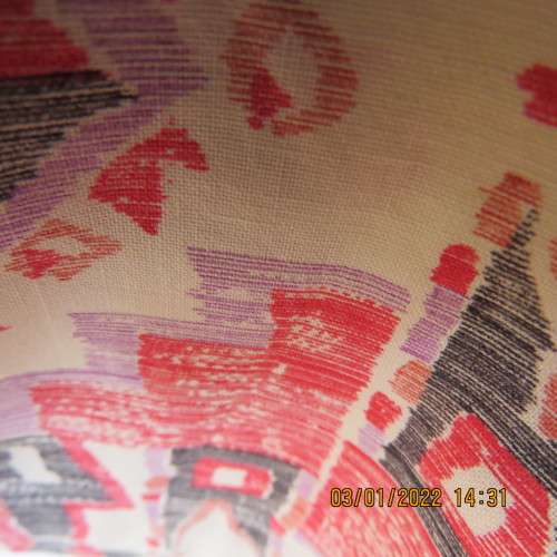 High quality WRANGLER  Santa Cruz short sleeve casual men`s shirt size XXL in cream/red/grey print.