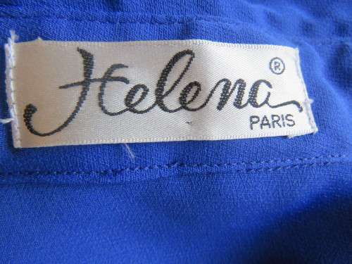 Fabulous persian blue 2 pc blouse set with luxury embroidery.Cami and button down blouse.Size 40