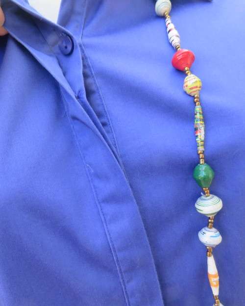 High quality long sleeve royal blue top by STUDIO W size 38/14.Hidden button down and shirt collar.