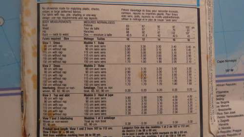 Style sewing pattern 3549 for dress in 3 versions. Size 10 to 18. Good condition