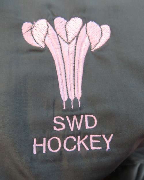 SWD HOCKEY pants lined in dark green with elasticated waist and drawstring.Size MEDIUM.As new.