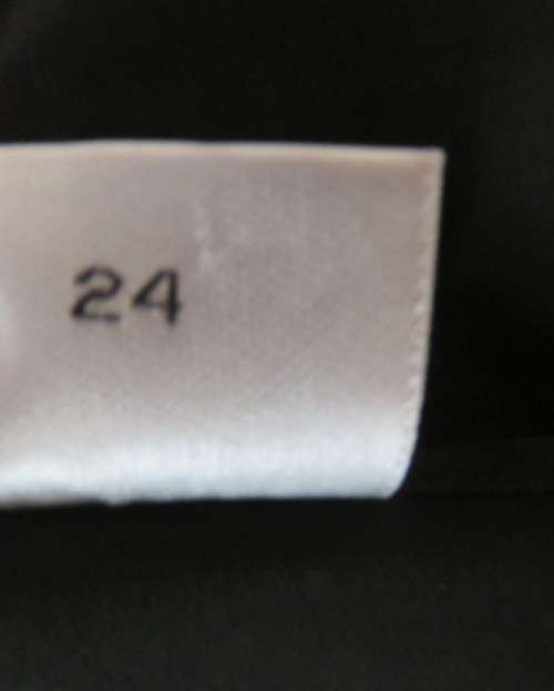 Luxury black silky slip over sweetheart neckline top in 48/24 by DONNA CLAIRE.Embellished.As new