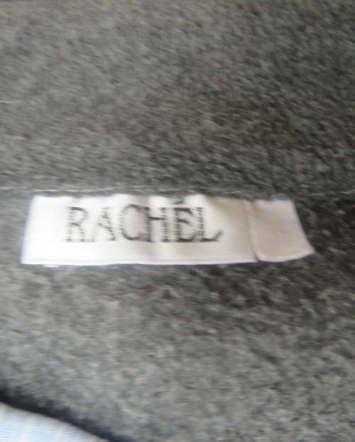 Handy dark grey zip-up fleezy stretch polyester waistcoat by RACHEL in size 46/22. Good condition