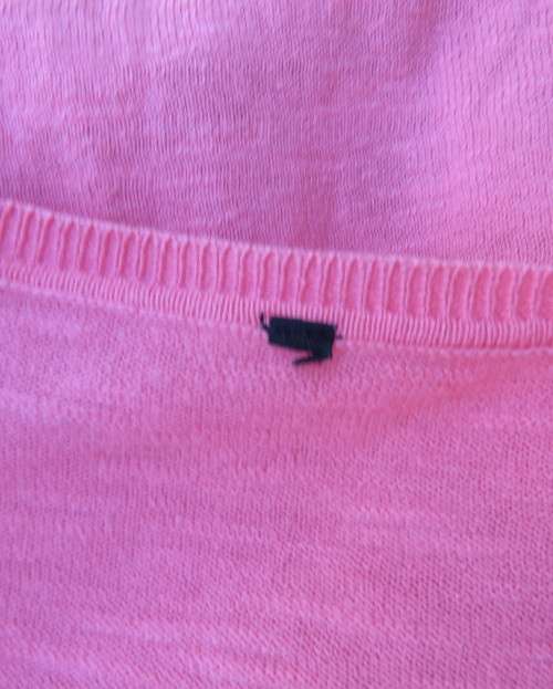 Handy light weight 100% cotton knit crimson long sleeve cardigan with V front.By WOOLWORTHS size 40