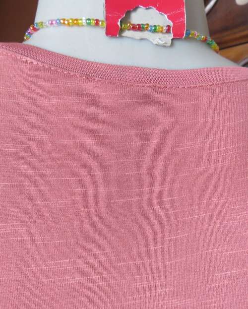 Soft viscose dark salmon vest style top with some stretch. Size 38/14 by EDITION .New condition.