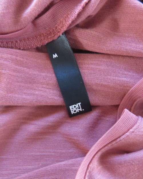 Soft viscose dark salmon vest style top with some stretch. Size 38/14 by EDITION .New condition.
