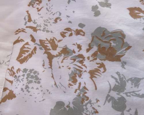 Awesome cool summer strappy dress in white /grey/brown flowers.Size 36/12.Fold over bust.As new