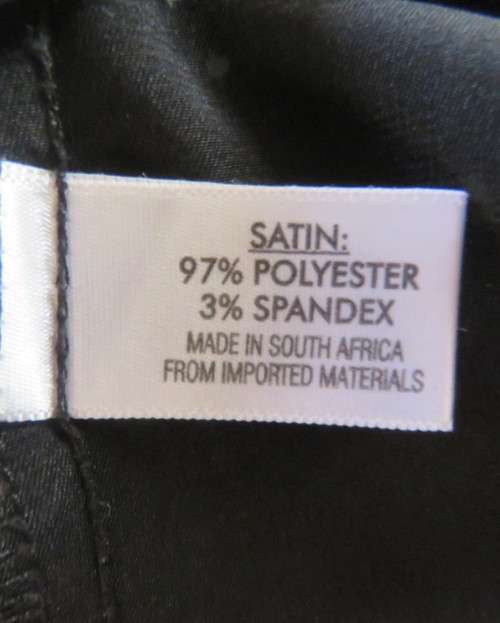 As new black shiny/stretch satin/polyester button down top.V and collar.Empire front.OASIS 34