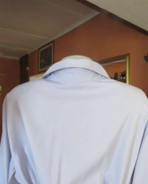 Smart FRED DAVID long sleeve lilac button down blouse with shirt collar.Size 44/20.From USA. New con