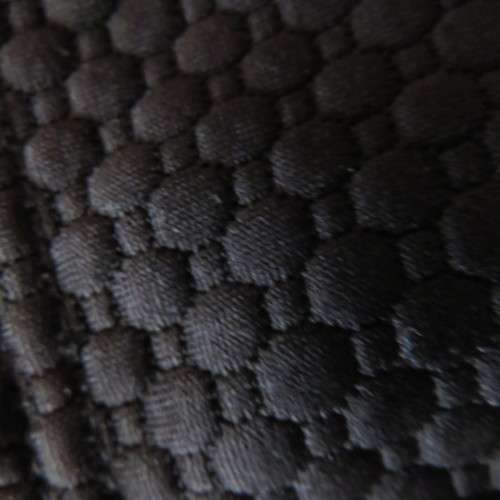 Bodycon black knee length skirt in bubble stretch polyester by CHOOZIE size 34/10. New condition