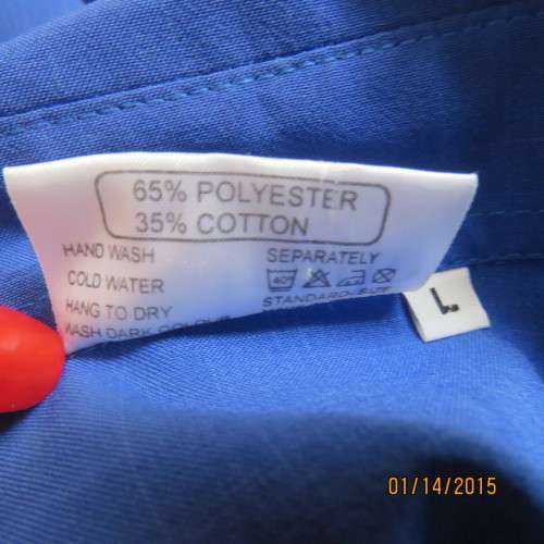 Make a statement with this royal blue uniquely styled polycotton top by B.S.TRADE size 42/18. As new