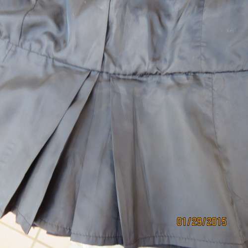 Stunning very black capped sleeve fully lined jacket by INWEAR size 38. Braiding/pleats at back.