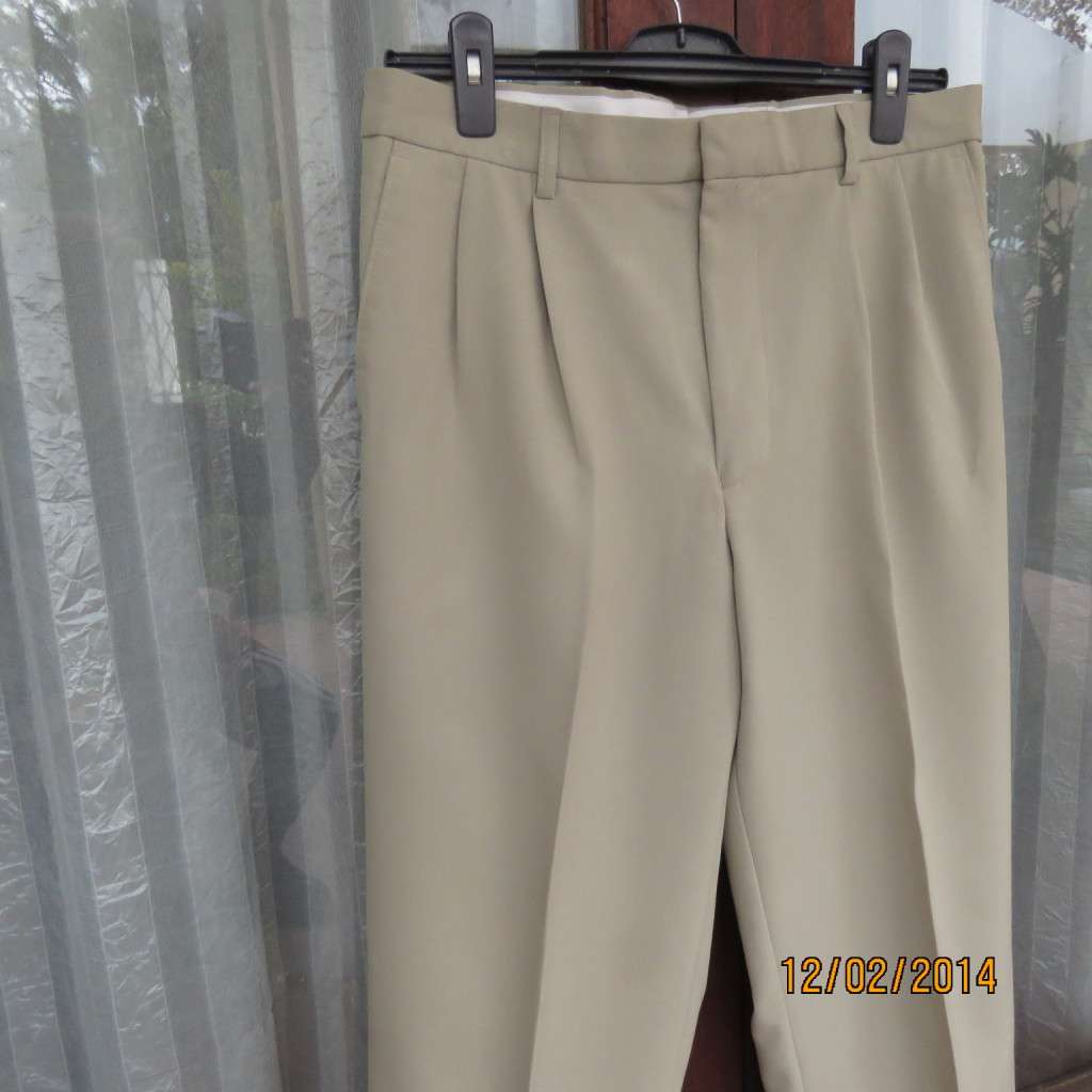Michael Ryan Pants Size 35 Dark Champagne Polyester Stretch