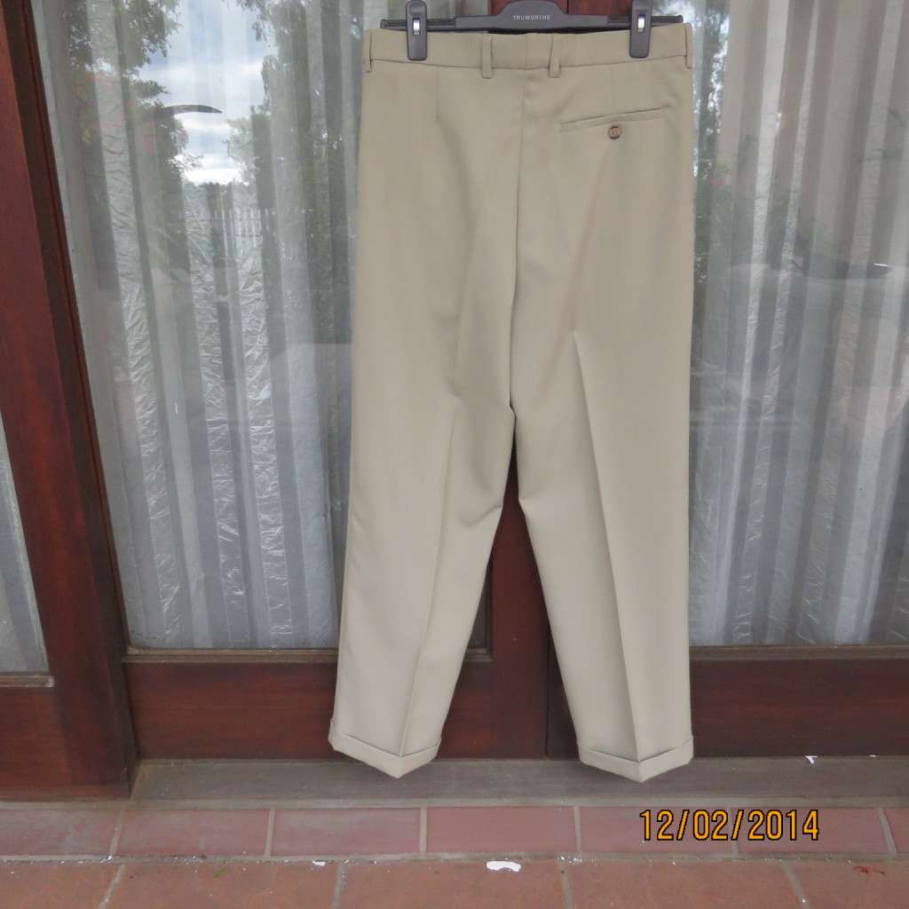 Michael Ryan Pants Size 35 Dark Champagne Polyester Stretch