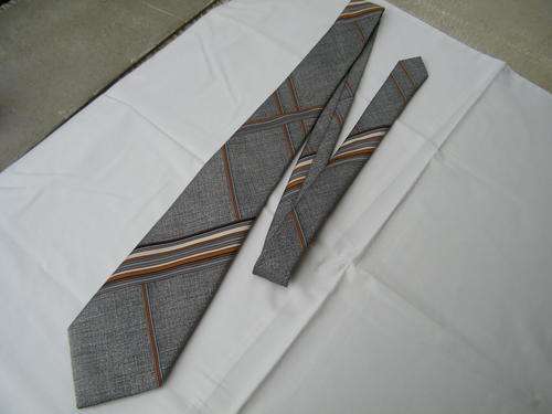 Wide Cravateur Vintage Grey Silk Tie