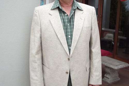 Men's Vintage BeigeTweed Like Jacket by John Stephen - London - in size 114/45