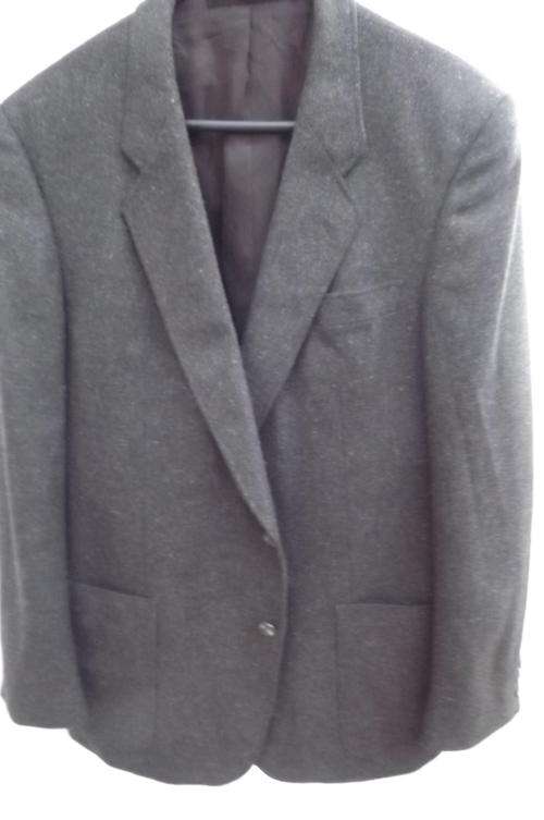 Choc. Brown Tweed Jacket in size 38R by John Stephen of London - very good condition