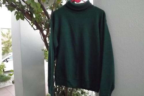 Bottlegreen Men's Poloneck Jumper in size 36 - used but fine for everyday wear - good condition