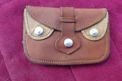 Genuine Leather Bi-Colour Purse in good condition - 3 divisions - size 8x12cm XXX
