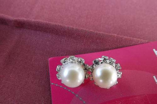 Pair of Piercing Cultivated Pearl Earrings - Never Used