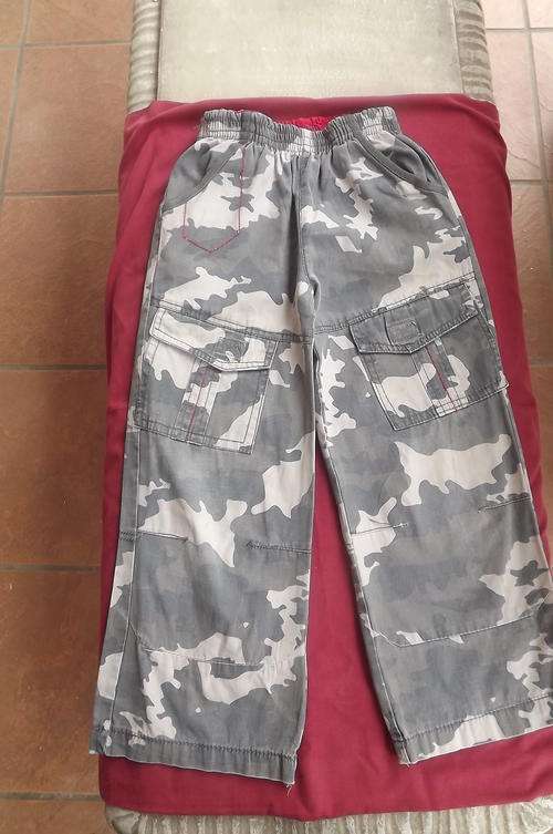 Camouflage Pants for 5 to 6 yr old boy - low pockets on front - used but still in good condition