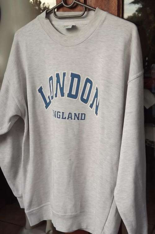 Men's Light Grey Sweatshirt from England in size Large by Casuals - used but still in good condition