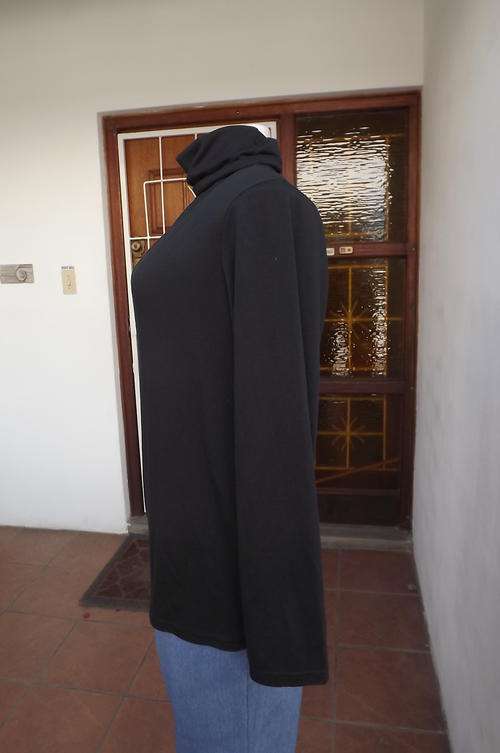 Black Polo Neck Top by Exact in size 18/42 - as new