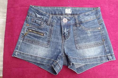 Ladies RE Denim Low Rise Shorts in size 6/30 - made from Cotton, polyester & spandex - new condition