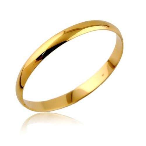 18k Yellow Gold Filled Smooth Bangle