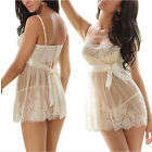 Lingerie Lace Dress Underwear Nightwear Sleepwear Babydoll G-String