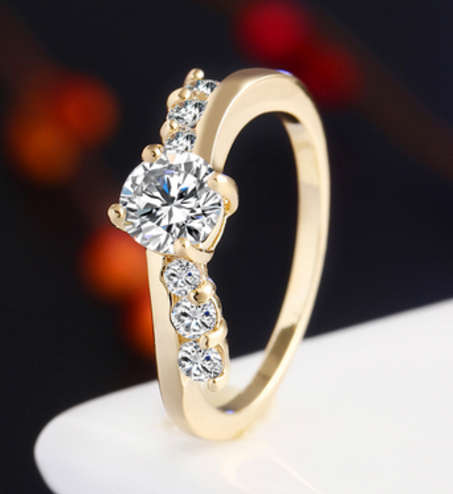 Yellow Gold Plated Ring size 7