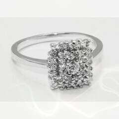 CLEAR CZ ENGAGEMENT RING