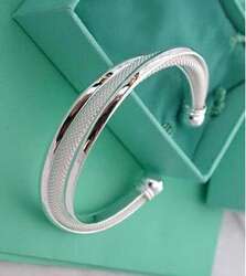 Beautiful 925 Silver Filled Bangle