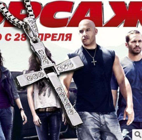 Titanium Fast and Furious  Dominic Toretto's Cross Pendant ** LOW WEEKEND SHIPPING SPECIAL