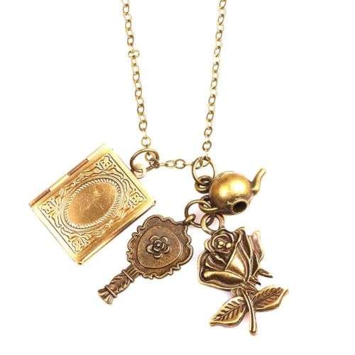Beauty and the beast Stunning charm necklace