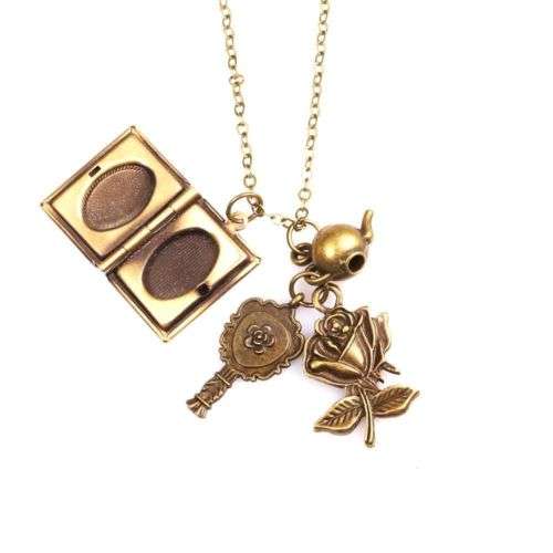 Beauty and the beast Stunning charm necklace