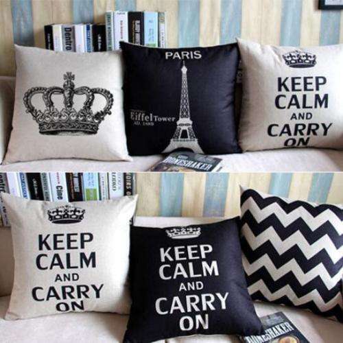 Fashion Vintage Soft Linen Pillow Case