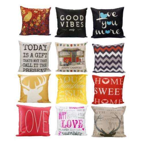 Fashion Vintage Soft Linen Pillow Case