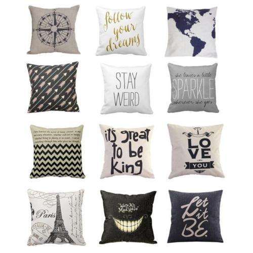 Fashion Vintage Soft Linen Pillow Case